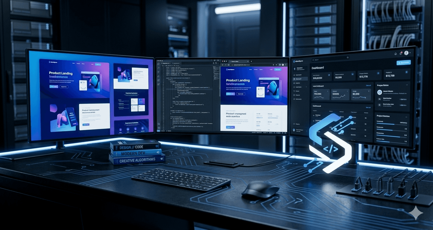E-commerce dashboard development screens